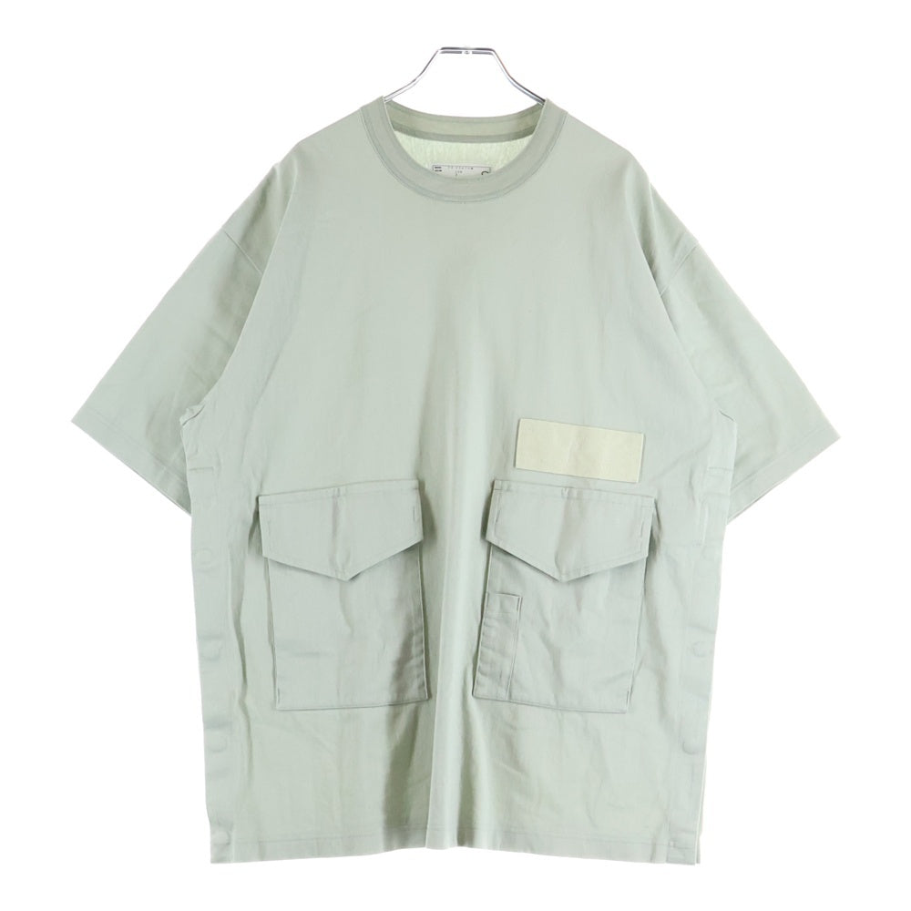 Sacai(サカイ) 24SS Cotton Jersey T-Shirt コットン ジャージー 半袖Tシャツ カットソー ライトグリーン 24-03470M
