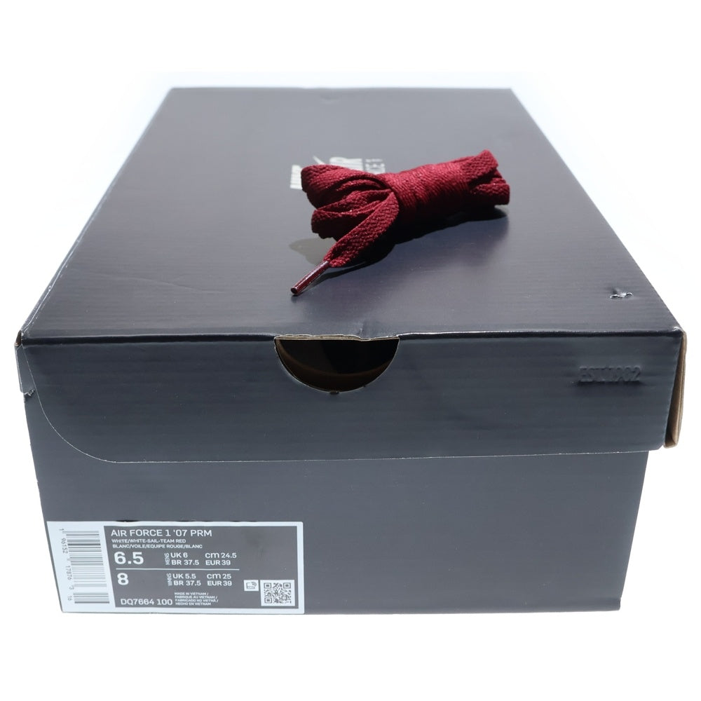 NIKE(ナイキ) AIR FORCE 1 07 PRM エアフォース1 プレミアム ローカットスニーカー ホワイト レディース US6.5/24.5cm DQ7664-100