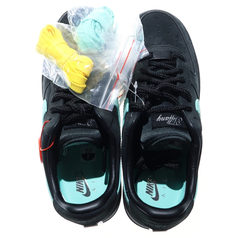 NIKE(ナイキ) ×TIFFANY&CO AIR FORCE 1 LOW 1837 BLACK ティファニー エアフォース1 ローカットスニーカー シューズ ブラック US7/25cm DZ1382-001