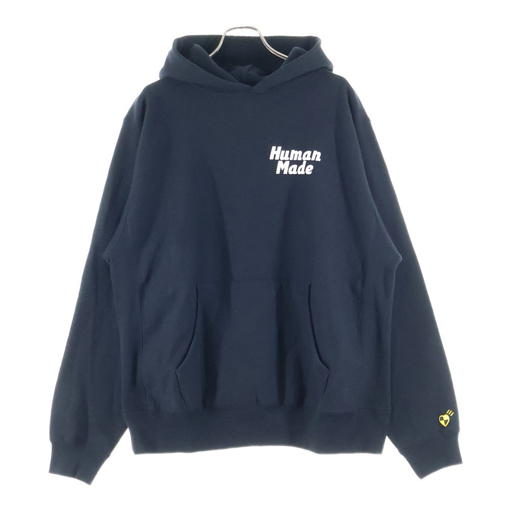 HUMAN MADE(ヒューマンメイド) 22SS ×Asap Rocky Human Testing Pizza Hoodie エイサップロッキー テイスティングピザ プルオーバースウェットパーカー フーディー ブラック