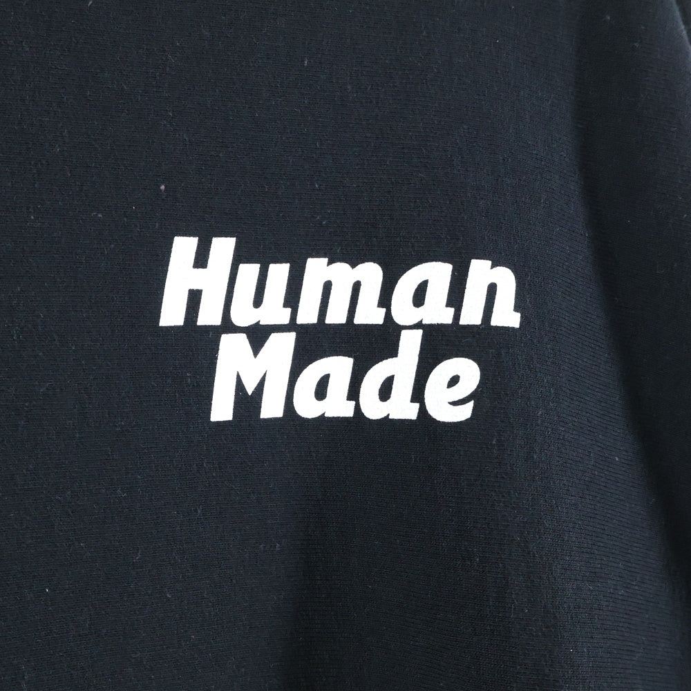 HUMAN MADE(ヒューマンメイド) 22SS ×Asap Rocky Human Testing Pizza Hoodie エイサップロッキー テイスティングピザ プルオーバースウェットパーカー フーディー ブラック
