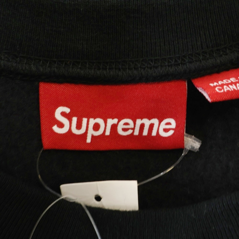 SUPREME(シュプリーム) 24SS Shop Small Box Crewneck (Tokyo) 東京限定 ショップ スモールボックスロゴ クルーネックスウェットトレーナー ブラック