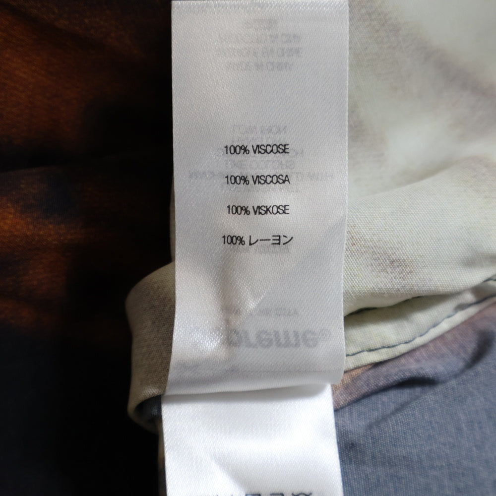 SUPREME(シュプリーム) 24AW Canal St. S/S Shirt キャナルストリート フォトプリント 半袖レーヨンシャツ ブラック