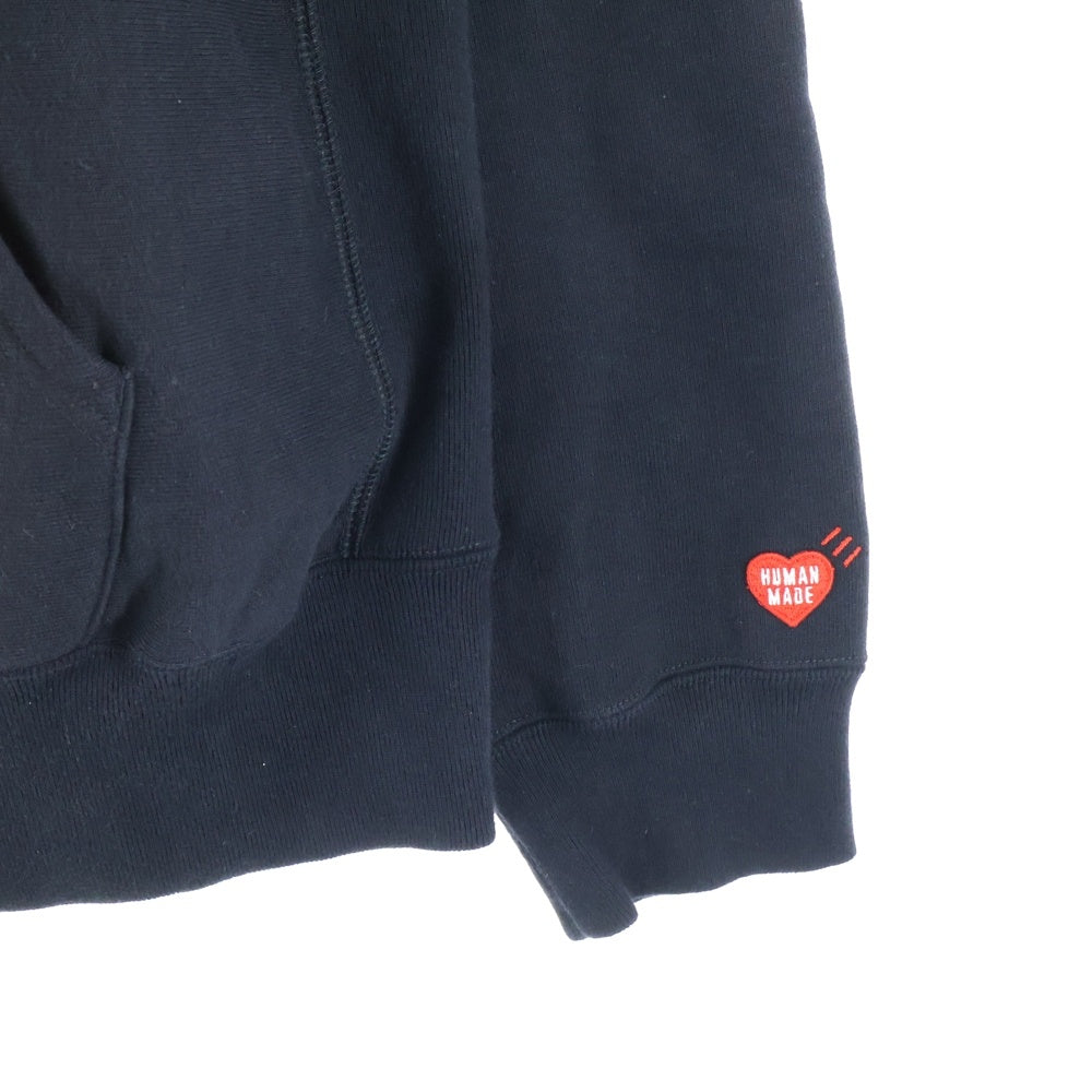 HUMAN MADE(ヒューマンメイド) 23AW Heavy Weight Hoodie #2 ヘビーウェイト ハートロゴ プルオーバースウェットパーカー フーディー ブラック