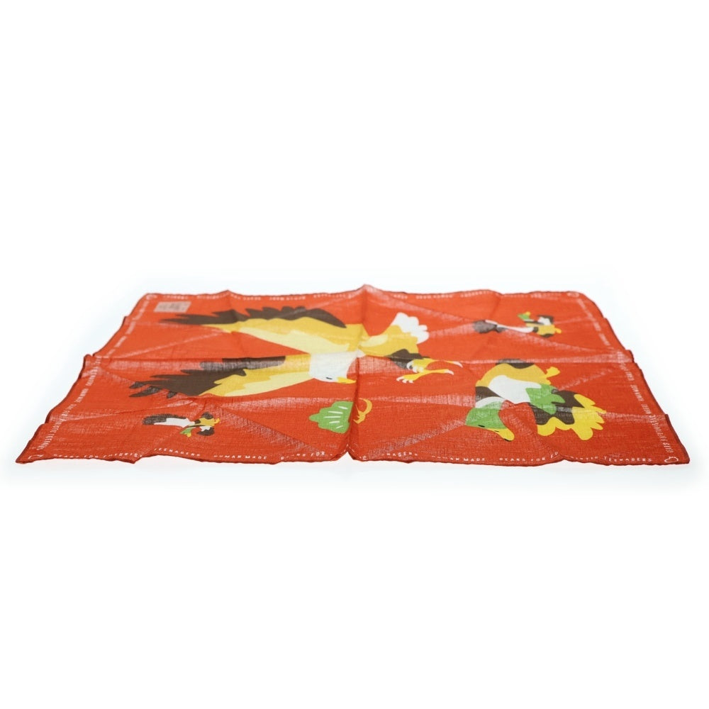 HUMAN MADE(ヒューマンメイド) #2 Duck and Eagle Bandana ダック イーグルプリント バンダナ オレンジ