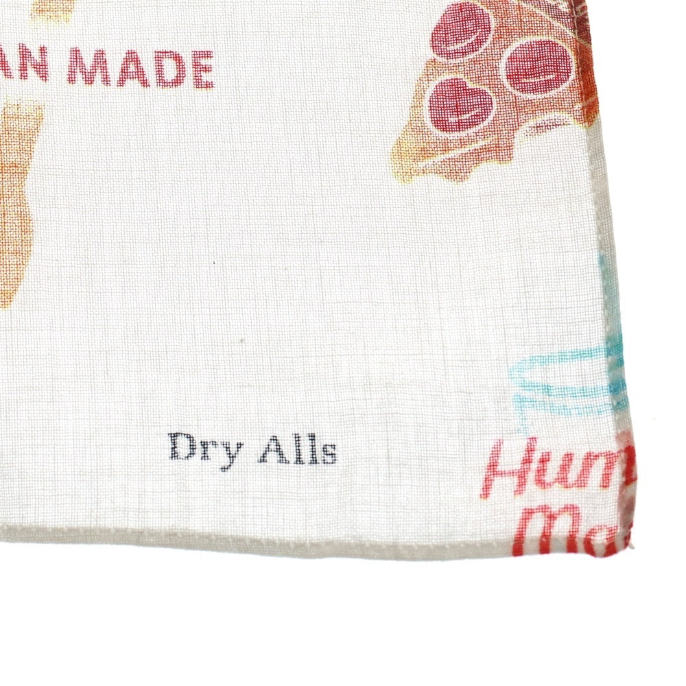 HUMAN MADE(ヒューマンメイド) Cake and Drink Bandana ケーキ ドリンク プリント バンダナ ホワイト