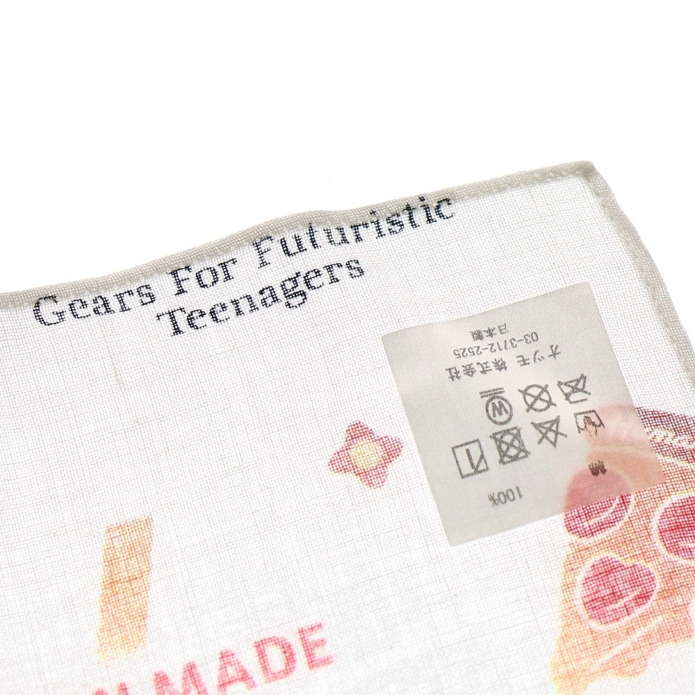 HUMAN MADE(ヒューマンメイド) Cake and Drink Bandana ケーキ ドリンク プリント バンダナ ホワイト