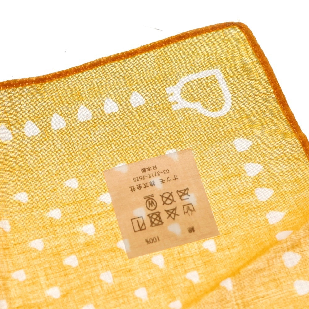 HUMAN MADE(ヒューマンメイド) Heart Bandana ハートプリント バンダナ イエロー