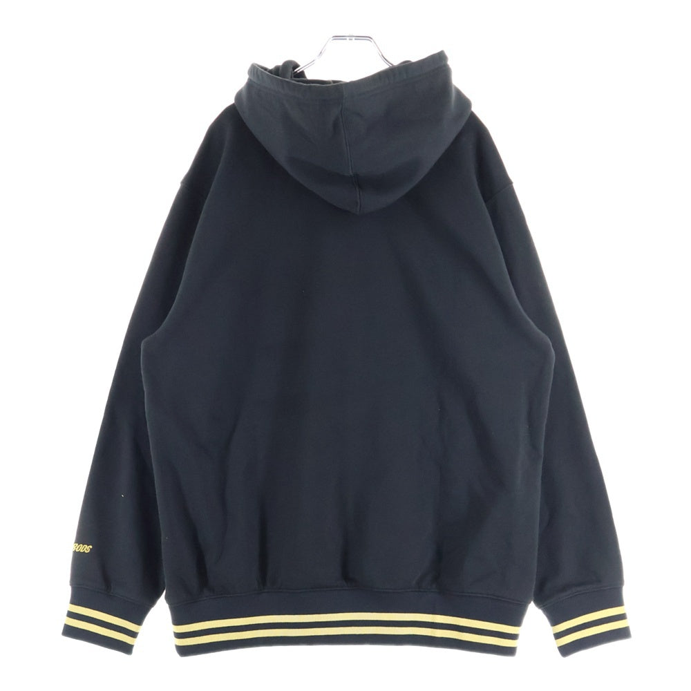 Palace Skateboards(パレススケートボーズ) 21AW Harrods Knightsbridge Hoodie ハロッズ ロゴ刺繍 プルオーバースウェットパーカー フーディー ブラック