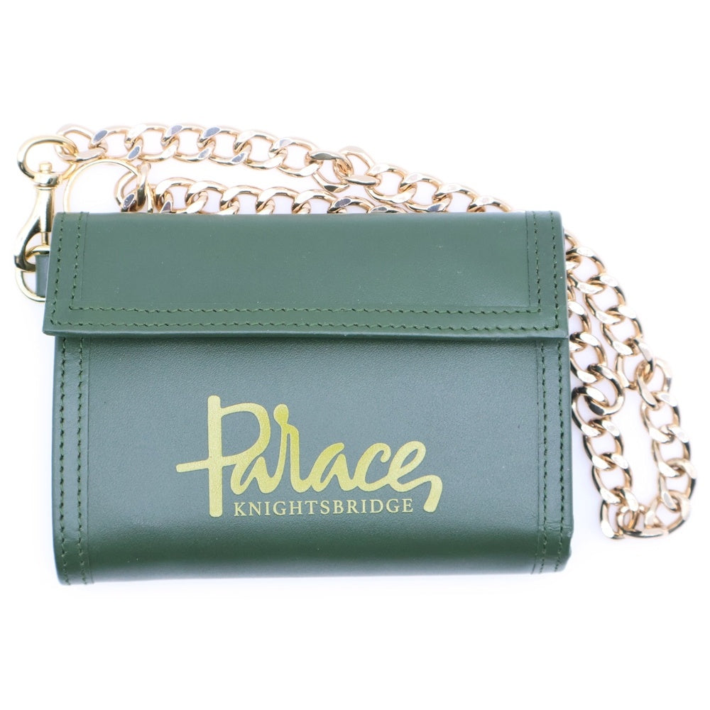 Palace Skateboards(パレススケートボーズ) 21AW Harods Leather Logo Chain Wallet ハロッズ チェーンウォレット 財布 グリーン