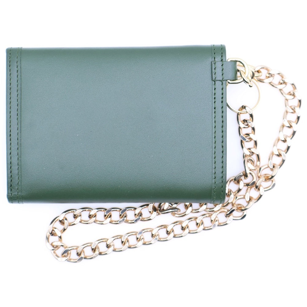 Palace Skateboards(パレススケートボーズ) 21AW Harods Leather Logo Chain Wallet ハロッズ チェーンウォレット 財布 グリーン