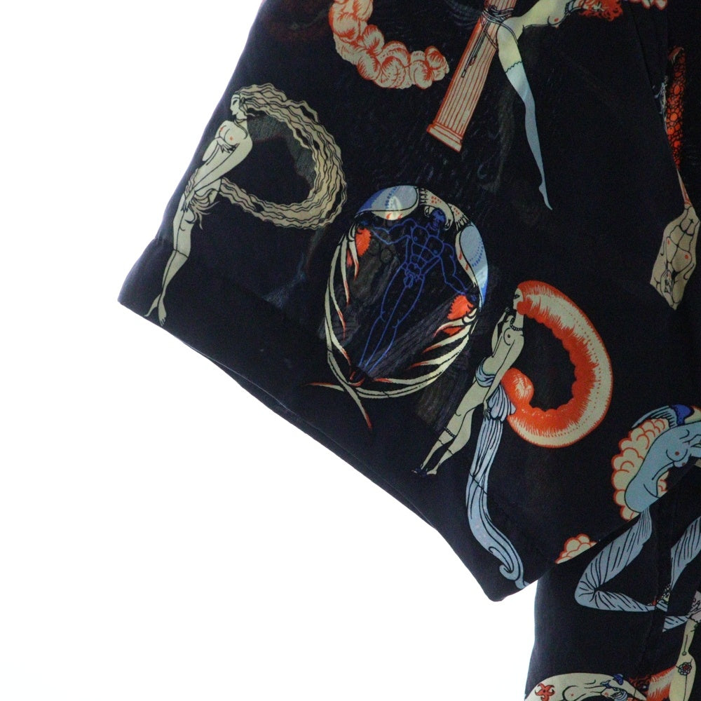 SUPREME(シュプリーム) 18ss Alphabet Silk Shirts アルファベット半袖シャツ ブラック