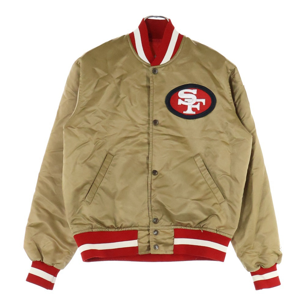 STAETER BLACK LABEL(スターターブラックレーベル) 49ERS スタジャン リバーシブルジャケット バーシティジャケット ブルゾン ブラウン