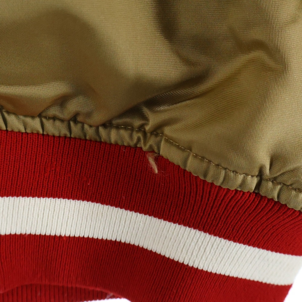 STAETER BLACK LABEL(スターターブラックレーベル) 49ERS スタジャン リバーシブルジャケット バーシティジャケット ブルゾン ブラウン