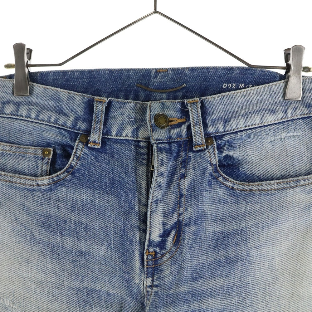 SAINT LAURENT PARIS(サンローランパリ) Crash Skinny Denim Pants ダメージ加工 スキニーデニムパンツ インディゴ 548400 YT869