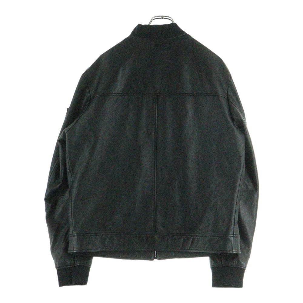 BOSS(ボス) Lamb Leather Jacket ラムレザージャケット MA-1 ブラック 10242957