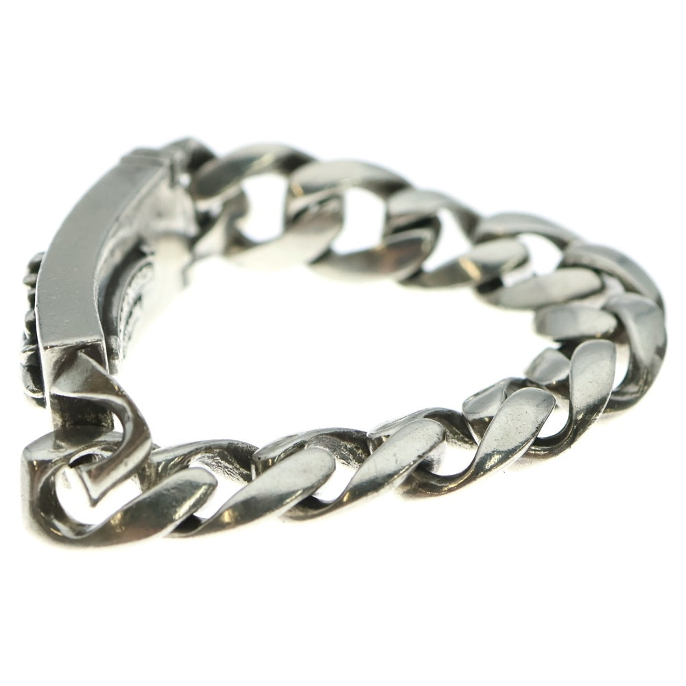 CHROME HEARTS(クロムハーツ) ID FLRL CRS 1/DIA クラシックリンク フローラルIDブレスレット 1ダイヤ 11LINK