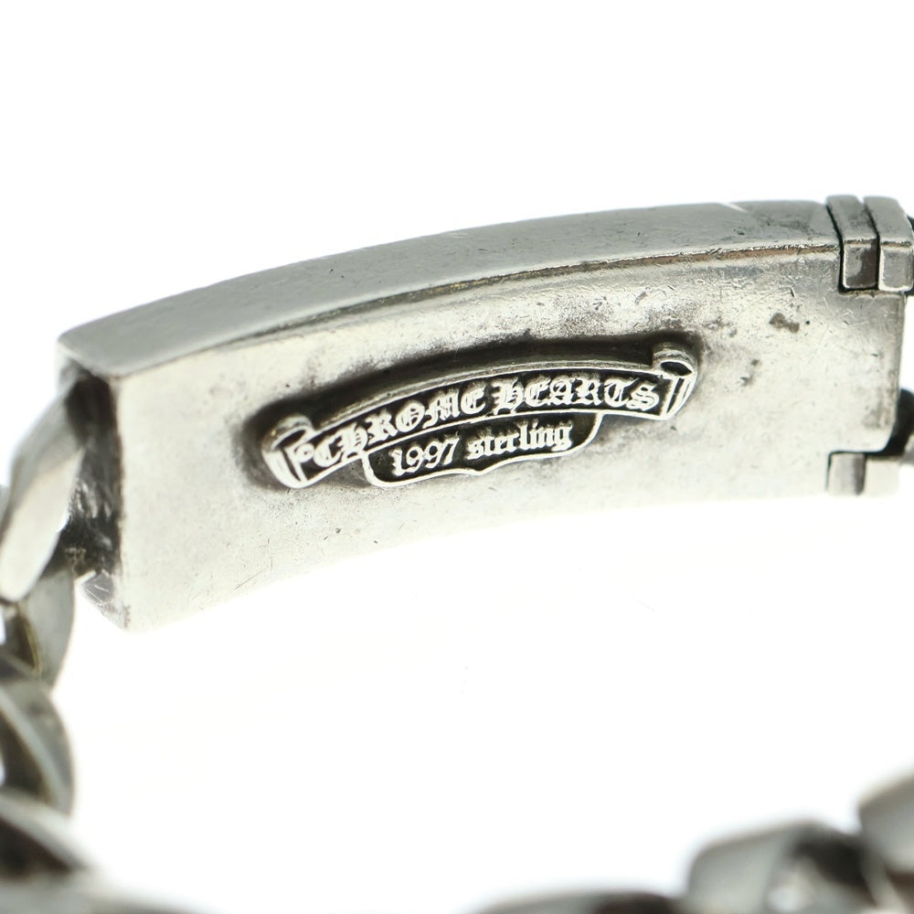 CHROME HEARTS(クロムハーツ) ID FLRL CRS 1/DIA クラシックリンク フローラルIDブレスレット 1ダイヤ 11LINK