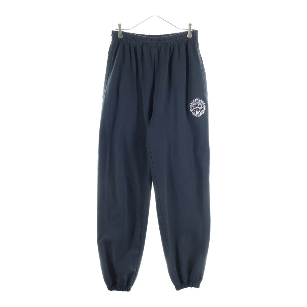 BALENCIAGA(バレンシアガ) 40 RUE DE SEVRES ロゴ刺繍 スウェットパンツ ブラック 675244 TMVA3