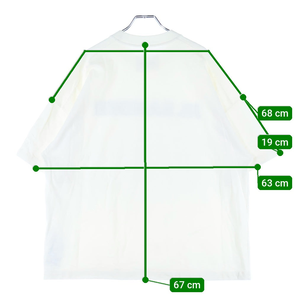 JIL SANDER(ジルサンダー) Logo T-Shirt オーバーサイズ半袖Tシャツ ホワイト J21GC0001 J45148