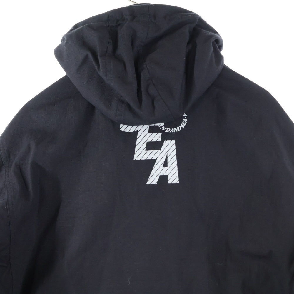 WIND AND SEA(ウィンダンシー) COTTON MODS COAT コットン モッズコート ブラック WDS-D-MILTECH-23-Q2-JK-01