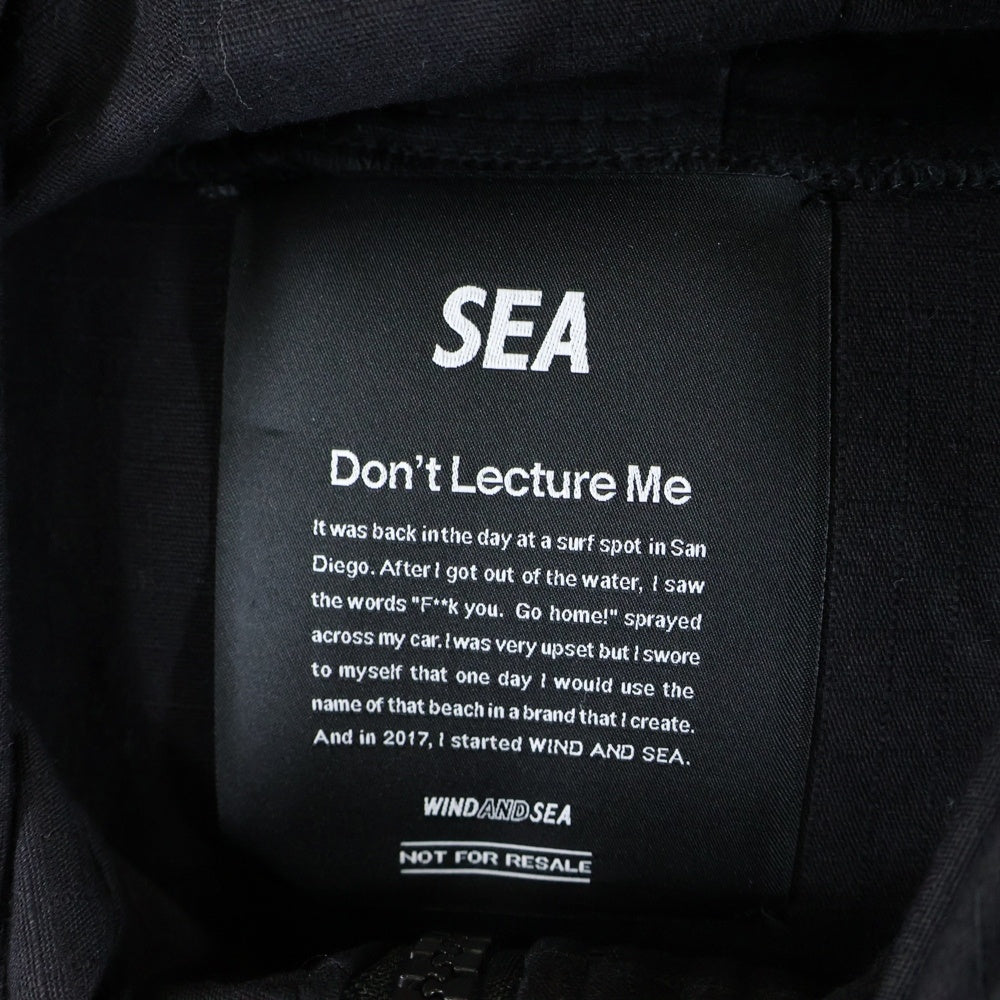 WIND AND SEA(ウィンダンシー) COTTON MODS COAT コットン モッズコート ブラック WDS-D-MILTECH-23-Q2-JK-01