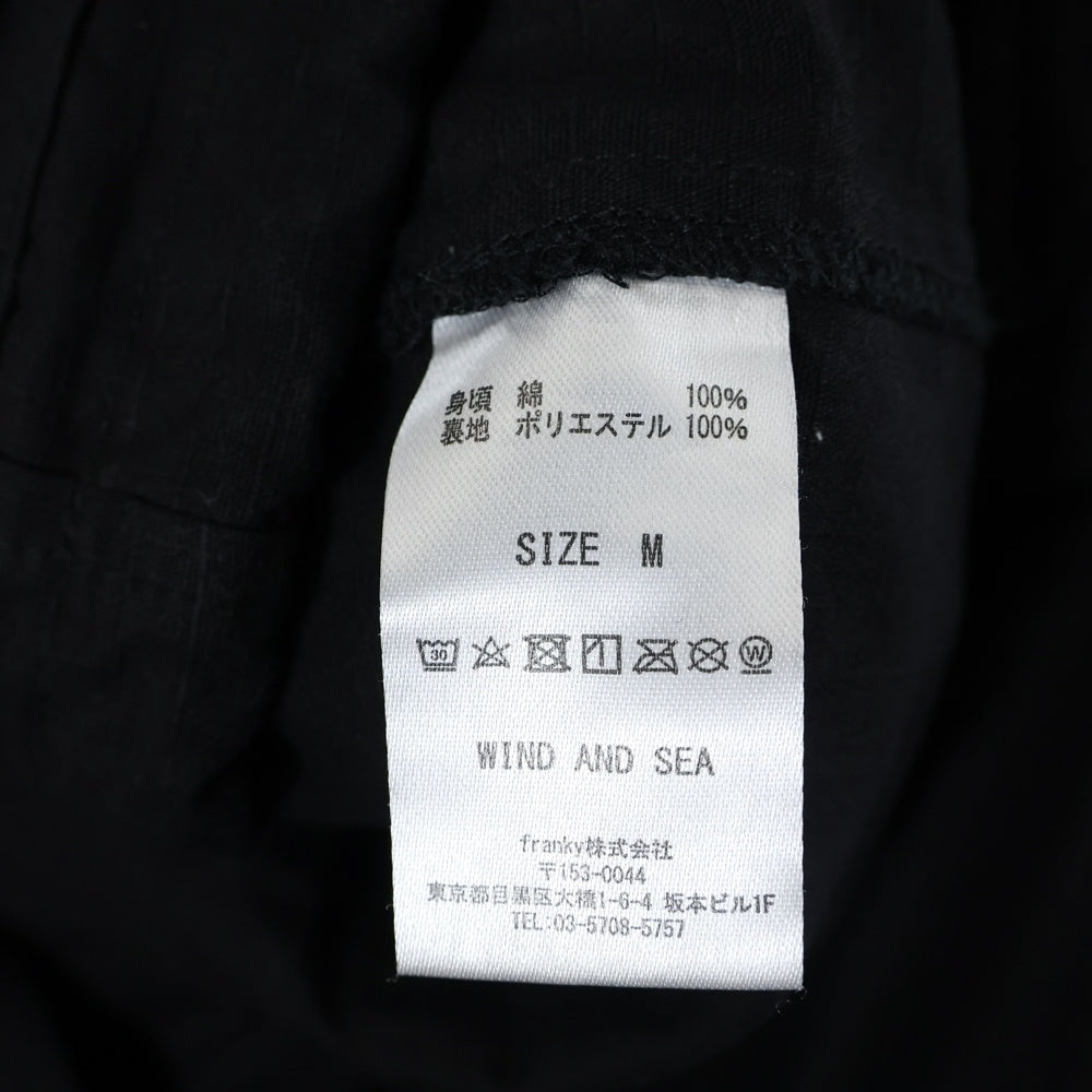 WIND AND SEA(ウィンダンシー) COTTON MODS COAT コットン モッズコート ブラック WDS-D-MILTECH-23-Q2-JK-01