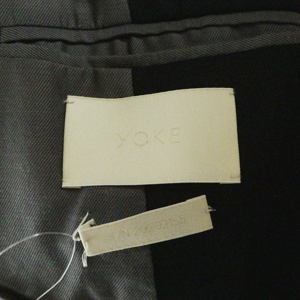 YOKE(ヨーク) WOOL FLANNEL 11XL JACKET COAT ウールフランネル テーラードジャケット ブラック YK20AW0149