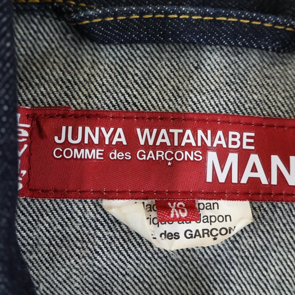 JUNYA WATANABE COMME des GARCONS(ジュンヤワタナベ コムデギャルソン) 17SS ×Levis リーバイス スリーブ切り替え デニムジャケット インディゴ WS-J205