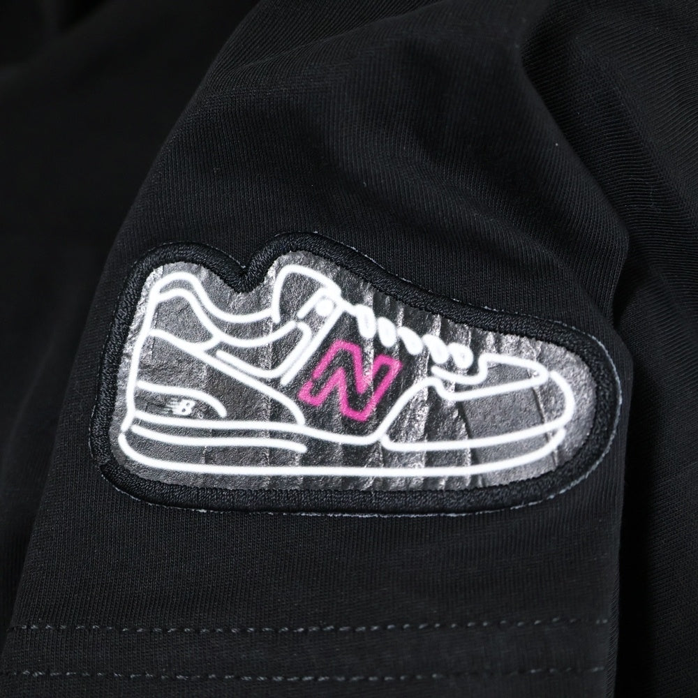 New Balance(ニューバランス) T-SHIRT ロゴ刺繍 半袖Tシャツ ブラック NBNEEBM013-02