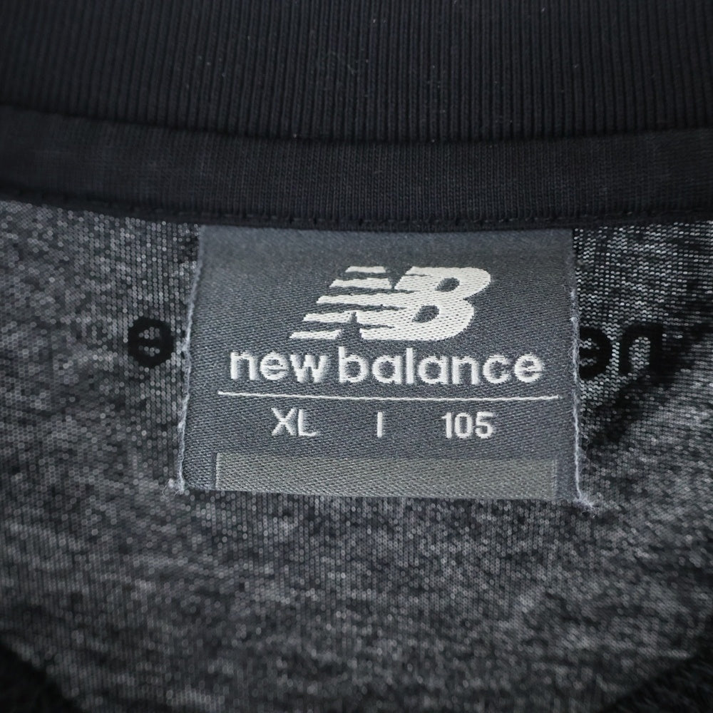 New Balance(ニューバランス) T-SHIRT ロゴ刺繍 半袖Tシャツ ブラック NBNEEBM013-02