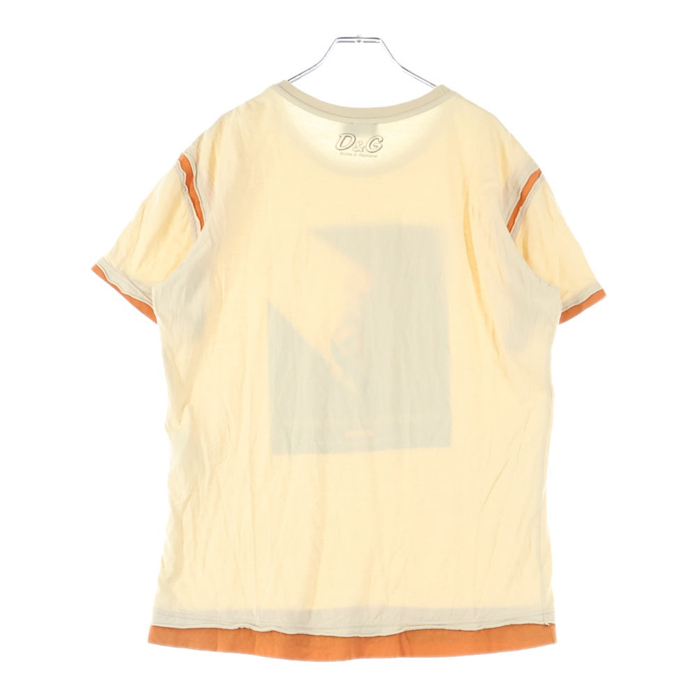 D&G(ディーアンドジー) Mario T-Shirt 半袖Tシャツ ベージュ