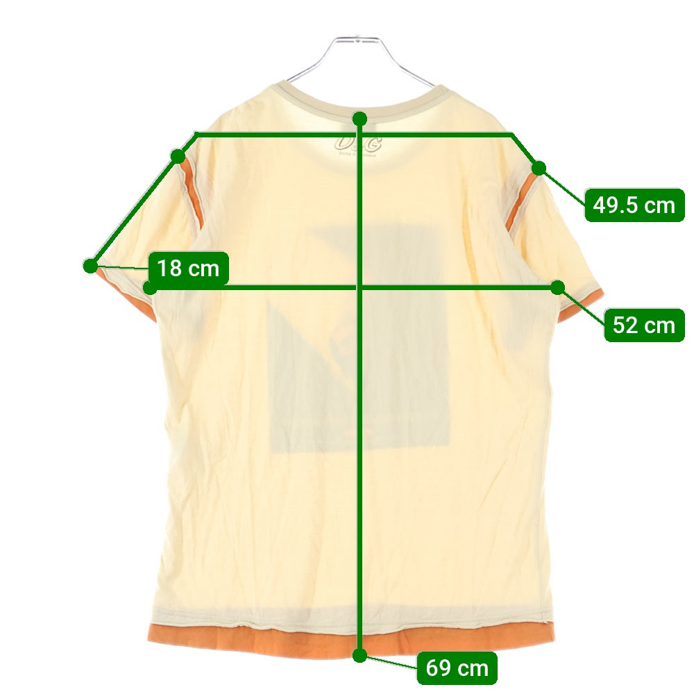 D&G(ディーアンドジー) Mario T-Shirt 半袖Tシャツ ベージュ