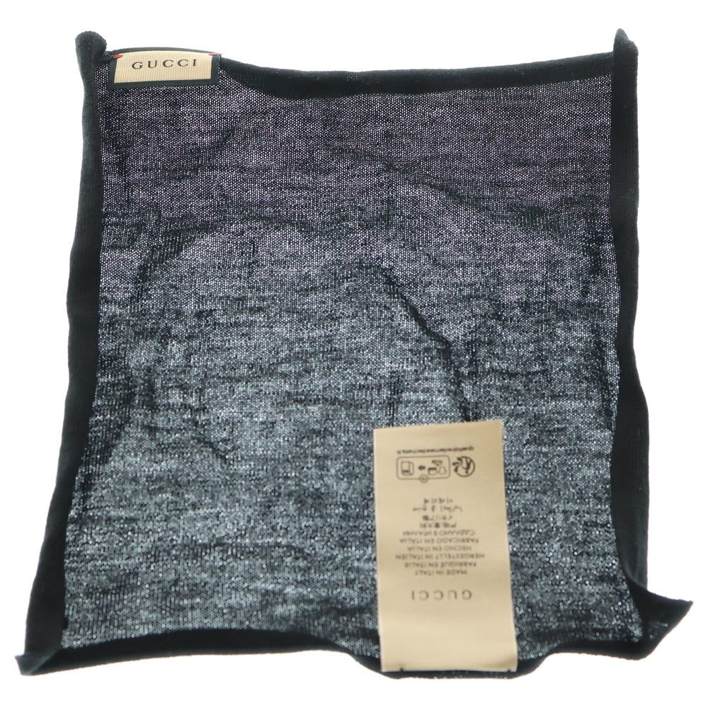 GUCCI(グッチ) Handkerchief GGロゴ ハンカチ ブラック 753508 4G332