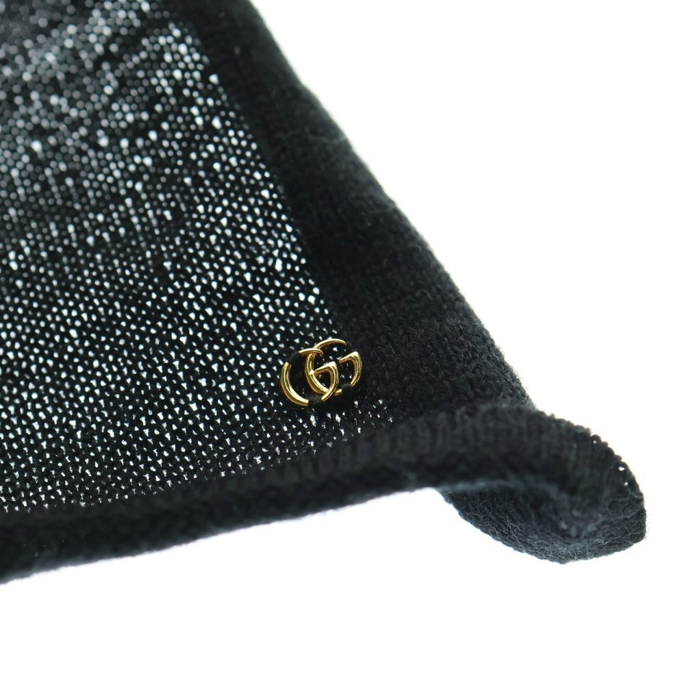 GUCCI(グッチ) Handkerchief GGロゴ ハンカチ ブラック 753508 4G332