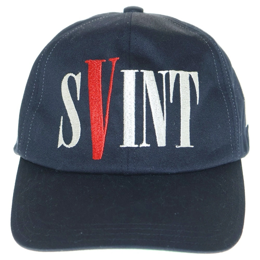 SAINT MICHAEL(セントマイケル) 22SS CAP VLONE ヴィローン ロゴ刺繍 キャップ 帽子 ブラック SM-S22-0000-081