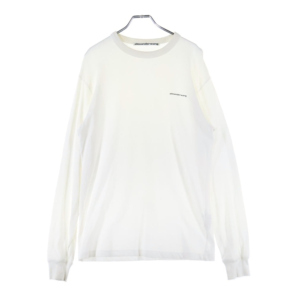 ALEXANDER WANG(アレキサンダーワン) L/S T-Shirt ロゴプリント 長袖Tシャツ ロンT ホワイト