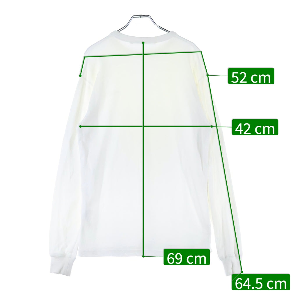 ALEXANDER WANG(アレキサンダーワン) L/S T-Shirt ロゴプリント 長袖Tシャツ ロンT ホワイト