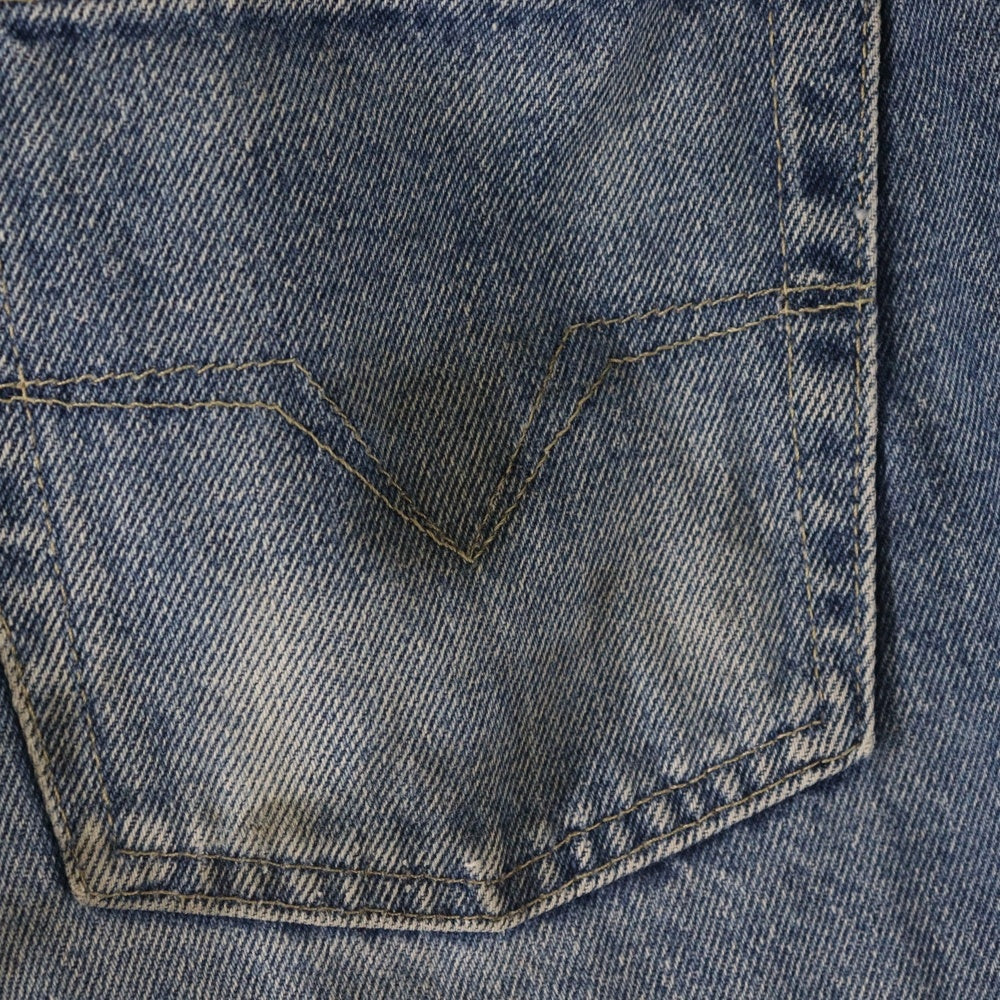 VERSACE JEANS COUTURE(ヴェルサーチジーンズクチュール) ロゴパッチ付き ストレッチデニムパンツ ジーンズ インディゴ