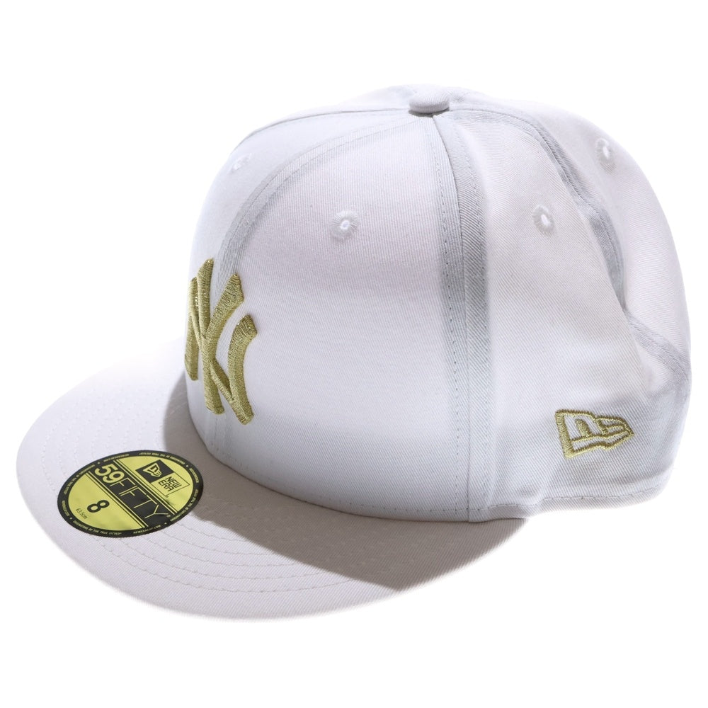 NEW ERA(ニューエラ) 59FIFTY MLB ニューヨーク ヤンキース ベースボールキャップ 帽子 ホワイト/ゴールド 11308531