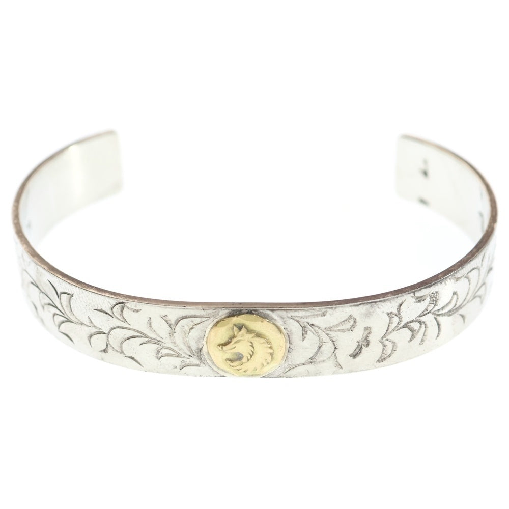 TADY & KING(タディアンドキング) アラベスク K18 GPウルフ 平打ちバングル シルバー/ゴールド