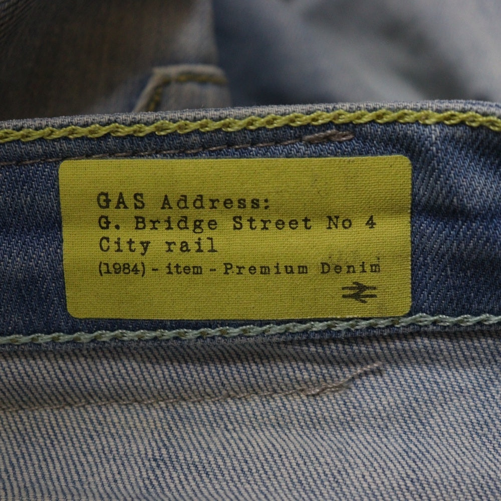 GAS(ガス) MORRISON SHORT ダメージ加工 ショーツ ハーフパンツ インディゴ