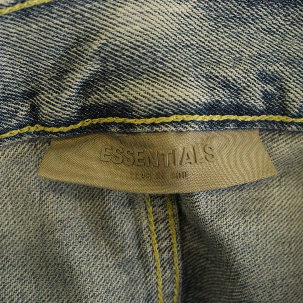 FEAR OF GOD ESSENTIALS(フィアオブゴッド エッセンシャルズ) DENIM PANTS ラバーロゴ デニムパンツ インディゴ