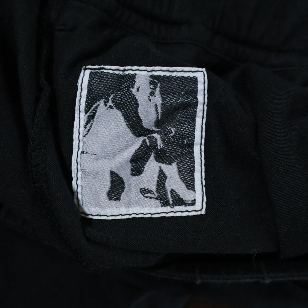 DRKSHDW(ダークシャドウ) Jersey Trucker Cut-off Shorts ドローストリング ハーフパンツ ショーツ ブラック DU01B7388-RN