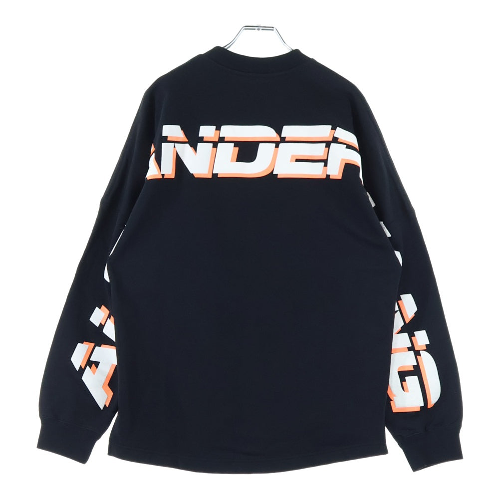 ALEXANDER WANG(アレキサンダーワン) Sweatshirt バックロゴ クルーネックスウェットトレーナー ブラック