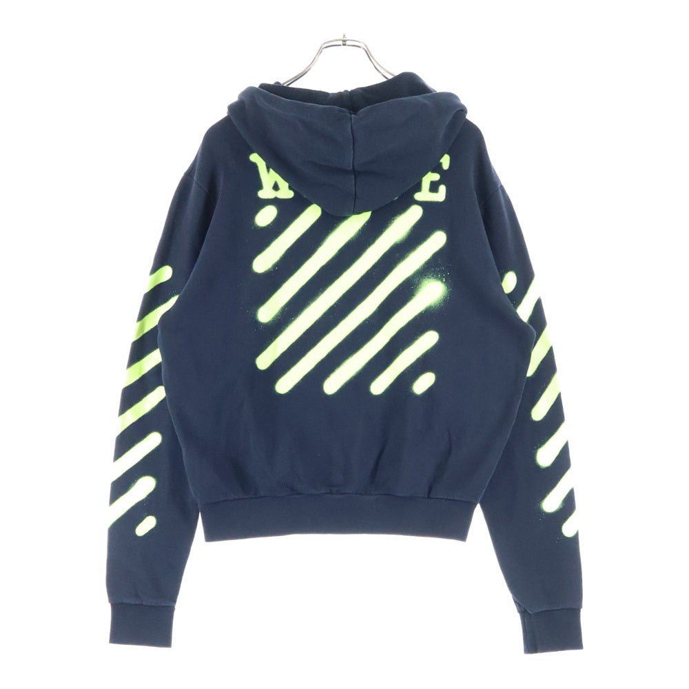 OFF-WHITE(オフホワイト) 16SS Zip Up Hoodie ジップアップスウェットパーカー フーディー ブラック