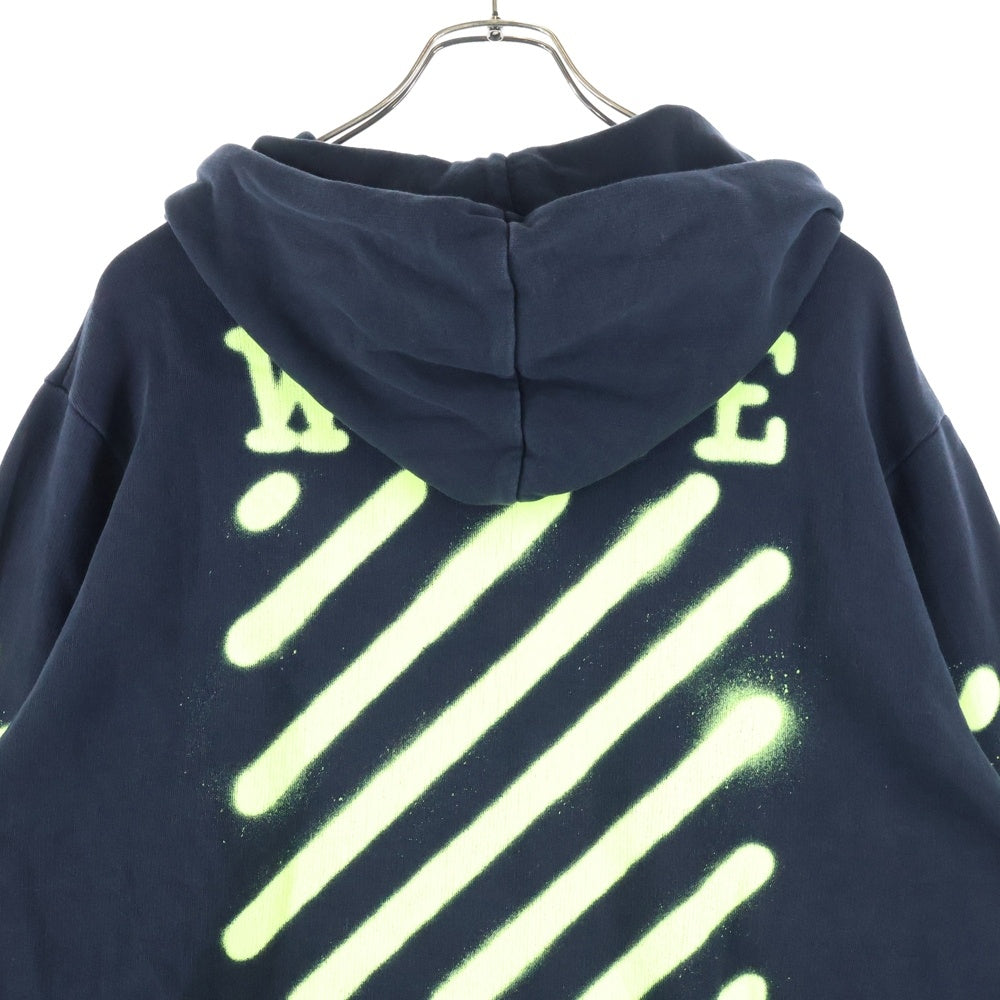 OFF-WHITE(オフホワイト) 16SS Zip Up Hoodie ジップアップスウェットパーカー フーディー ブラック