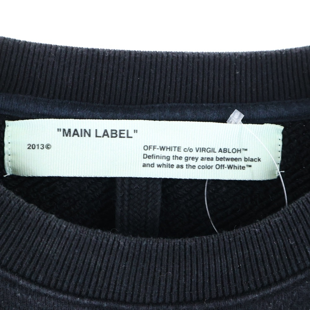 OFF-WHITE(オフホワイト) 19SS Hands Print Sweatshirt クルーネックスウェットトレーナー ブラック OMBA035S19D25016