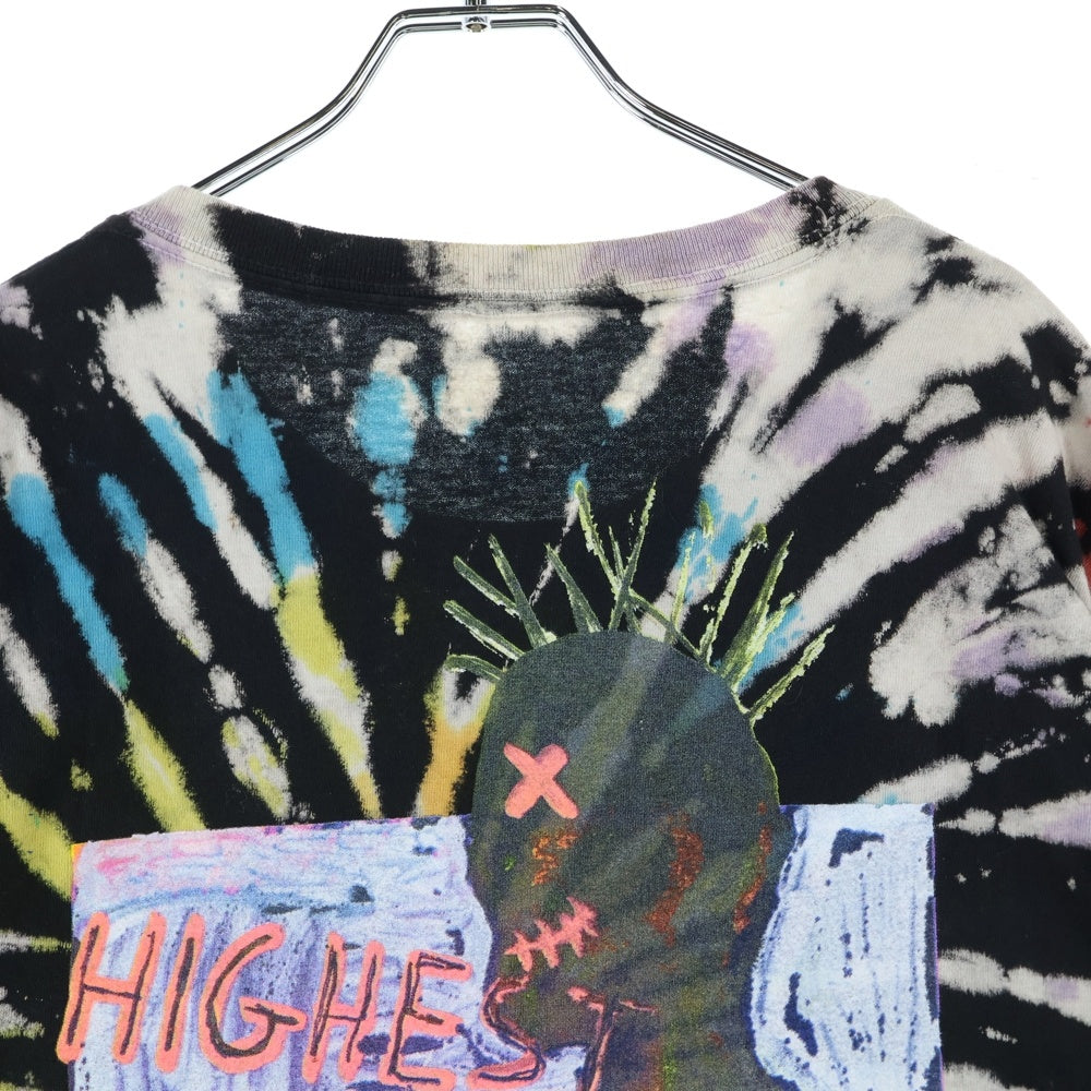 Cactus Jack(カクタスジャック) Travis Scott Highest In The Room Tee トラヴィススコット タイダイ半袖Tシャツ ブラック