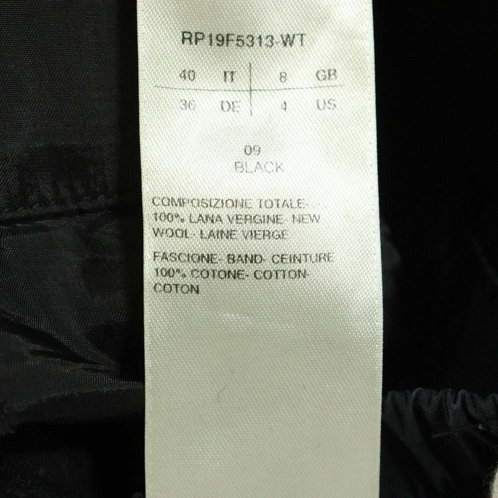 Rick Owens(リックオウエンス) 19AW Larry Track Pants ラリー ドローストリング トラックパンツ ブラック RP19F5313-WT